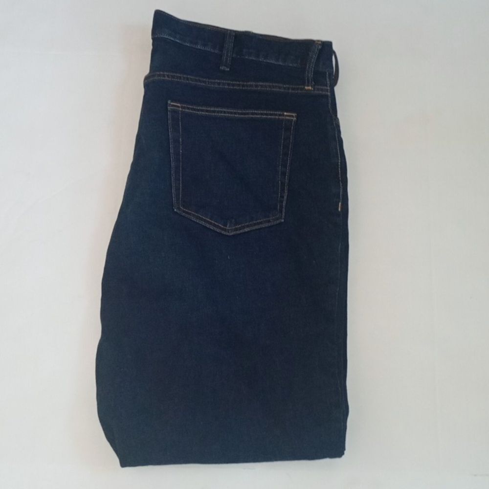 Old Navy 40x32 Athletic Fit Blue Jeans Built In Flex Stretch Denim Dark Wash